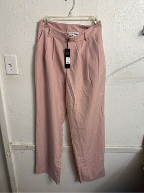 Women’s Pink Pinstripe Dress Pants